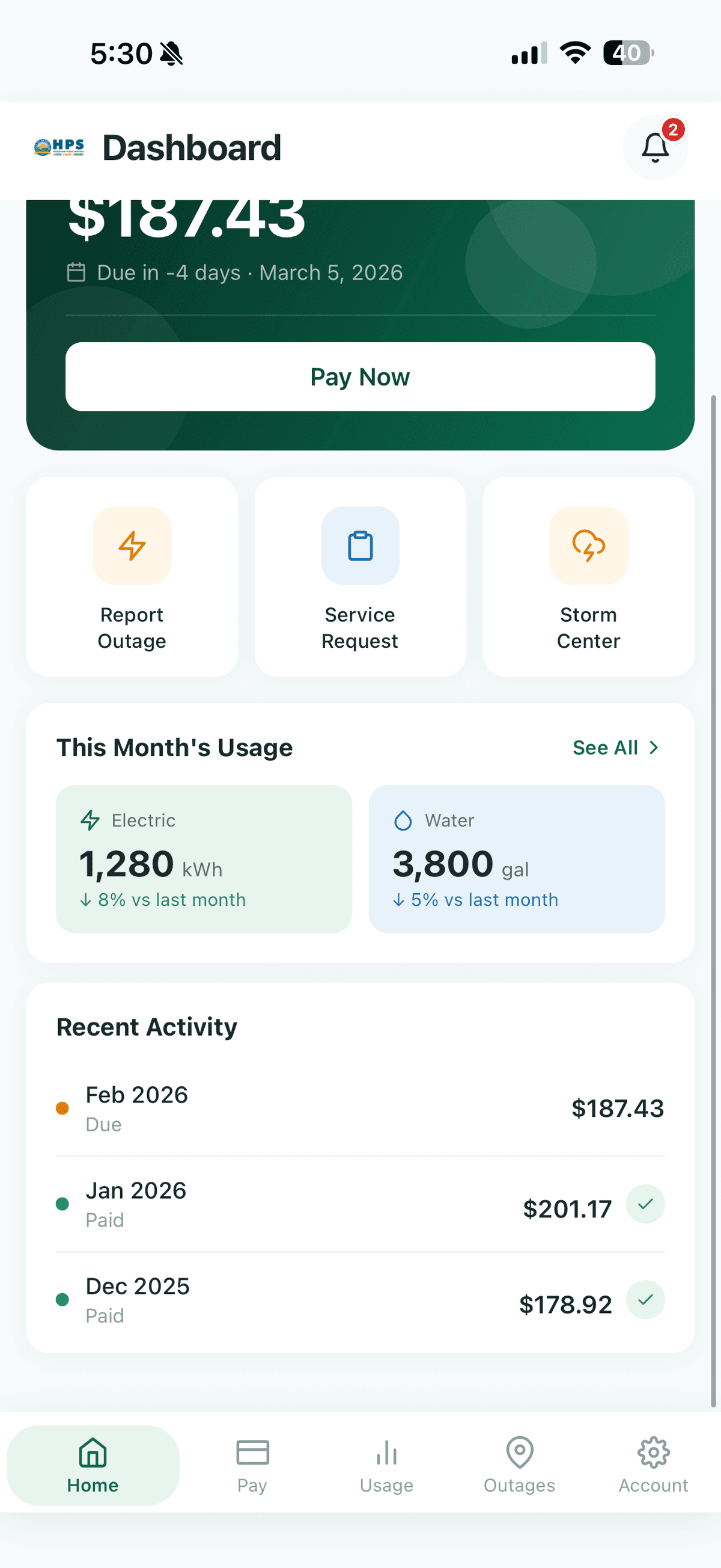 Utility Services screenshot 1